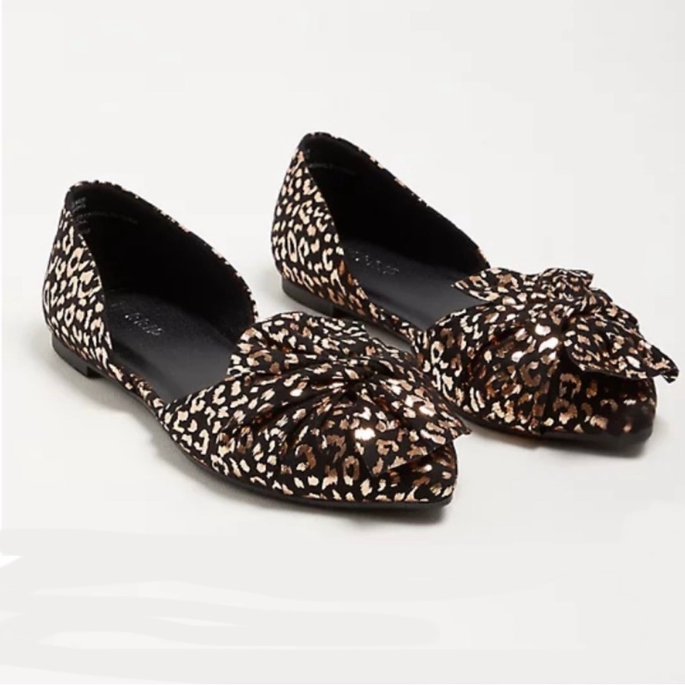Torrid Black and Gold Flats with Classic Design